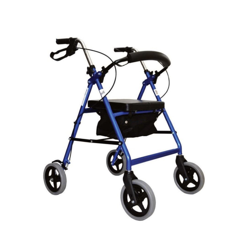 Rollators ar četriem riteņiem